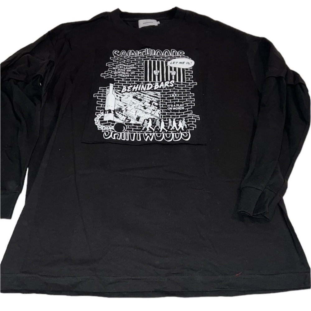 SAINTWOODS‎ Long sleeve TShirt size L  log(76A)